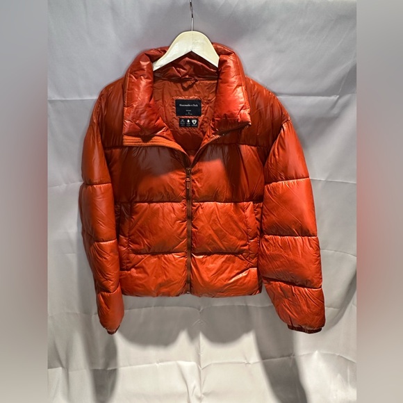 Abercrombie & Fitch Other - Abercrombie & Fitch Relaxed Primaloft Insulation Orange Size S Puffer Jacket